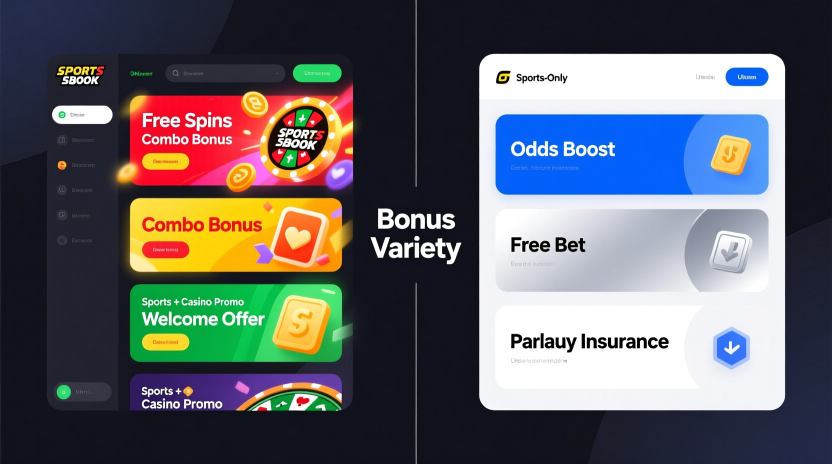 Comparison of bonus and promotional offers between casino sportsbooks and traditional sportsbooks