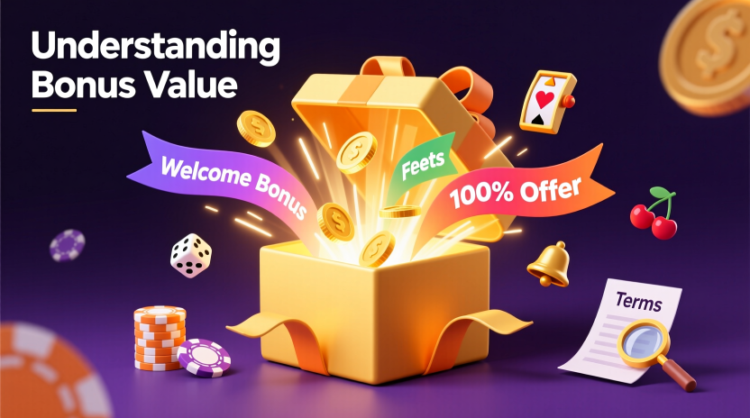 Visual guide showing bonus offers, promotions and wagering requirements at online sportsbooks