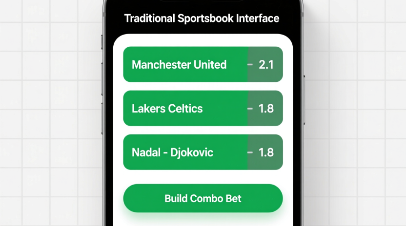 Traditional sportsbook interface focused exclusively on sports betting with niche sports and markets
